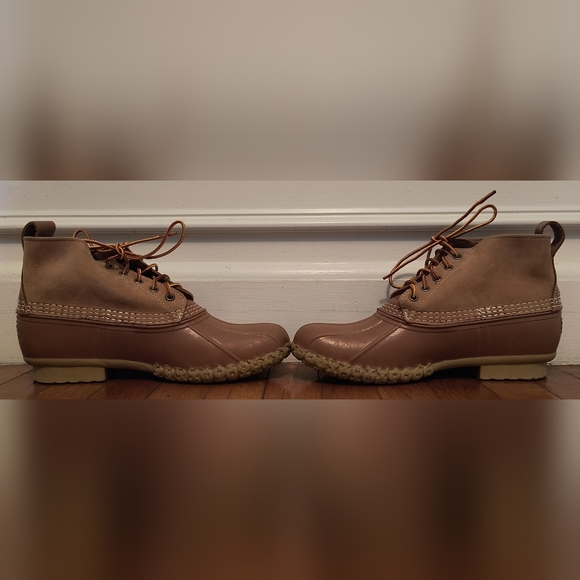 L.L. Bean Duck Boots Size 10 Tan - Picture 5 of 8